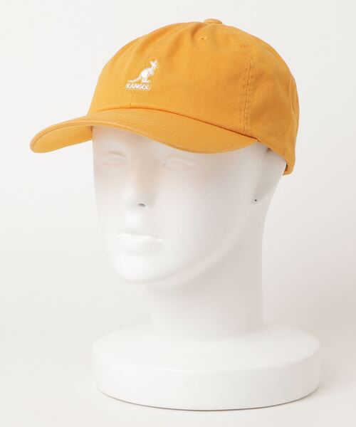 KANGOL（カンゴール）の「KANGOL/カンゴール　Washed Baseball cap（キャップ・メンズ・ブラック/ネイビー/レッド/カーキ/イエロー/レッド系その他/ホワイト×ネイビー・ONE SIZE）」の6枚目の写真