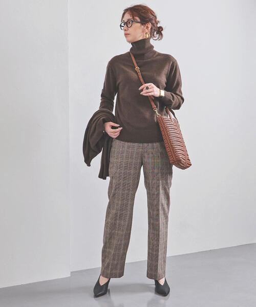 UNITED ARROWS（ユナイテッドアローズ）の「UWSC W/C/CA タートルネック ニット（ニット/セーター・レディース・オフホワイト/ダークブラウン/オレンジ・FREE）」の18枚目の写真