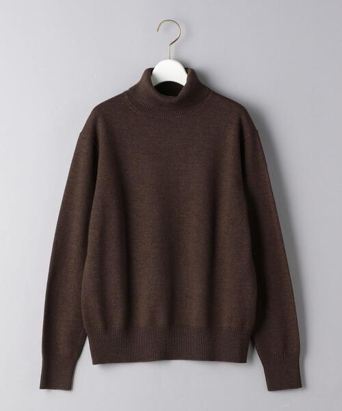 UNITED ARROWS（ユナイテッドアローズ）の「UWSC W/C/CA タートルネック ニット（ニット/セーター・レディース・オフホワイト/ダークブラウン/オレンジ・FREE）」の19枚目の写真