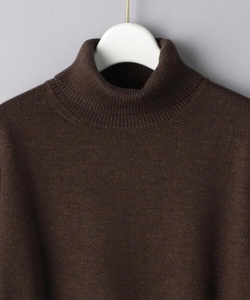 UNITED ARROWS（ユナイテッドアローズ）の「UWSC W/C/CA タートルネック ニット（ニット/セーター・レディース・オフホワイト/ダークブラウン/オレンジ・FREE）」の9枚目の写真