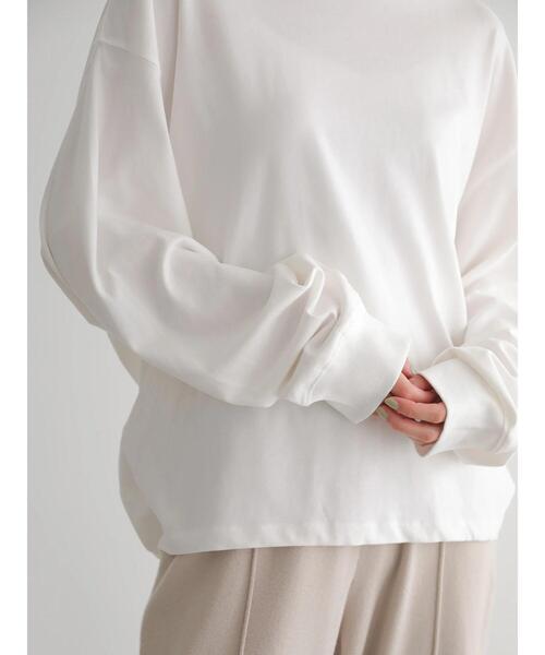 AMERICAN HOLIC（アメリカンホリック）の「コクーンゆるっとカットプルオーバー ＊●（Tシャツ/カットソー・レディース・ブラウン/ブラック系その他4/ブルー系その他2/ブラック/オフホワイト・M/L）」の22枚目の写真