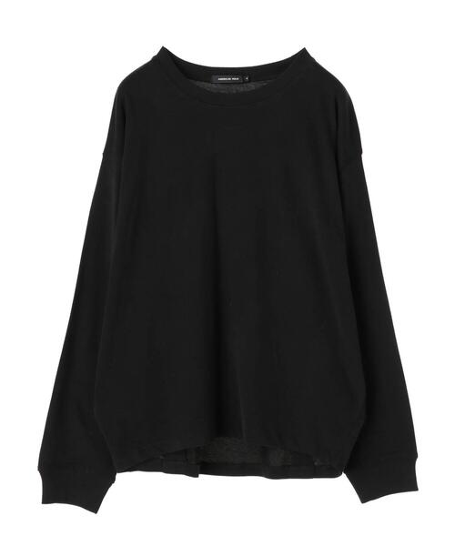 AMERICAN HOLIC（アメリカンホリック）の「コクーンゆるっとカットプルオーバー ＊●（Tシャツ/カットソー・レディース・ブラウン/ブラック系その他4/ブルー系その他2/ブラック/オフホワイト・M/L）」の14枚目の写真