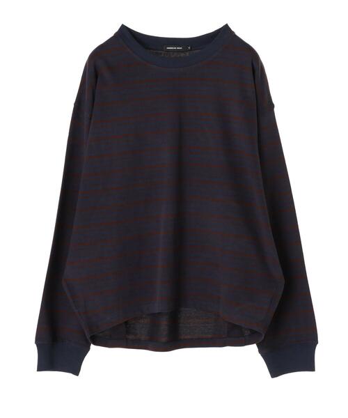 AMERICAN HOLIC（アメリカンホリック）の「コクーンゆるっとカットプルオーバー ＊●（Tシャツ/カットソー・レディース・ブラウン/ブラック系その他4/ブルー系その他2/ブラック/オフホワイト・M/L）」の12枚目の写真