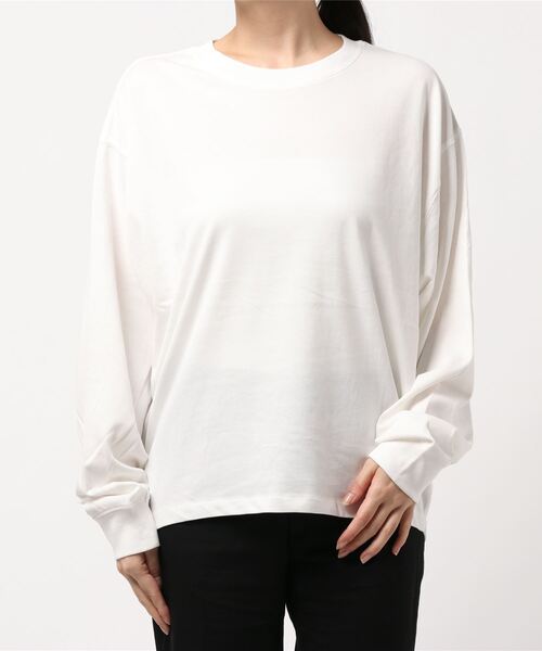 AMERICAN HOLIC（アメリカンホリック）の「コクーンゆるっとカットプルオーバー ＊●（Tシャツ/カットソー・レディース・ブラウン/ブラック系その他4/ブルー系その他2/ブラック/オフホワイト・M/L）」の9枚目の写真