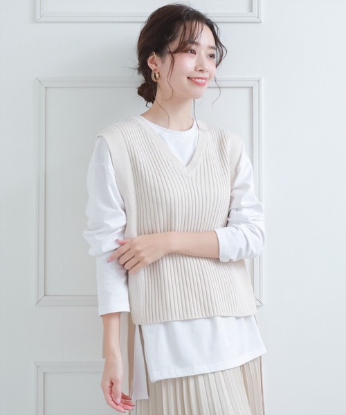 clear（クリア）の「ニットベスト（ベスト）」 - WEAR