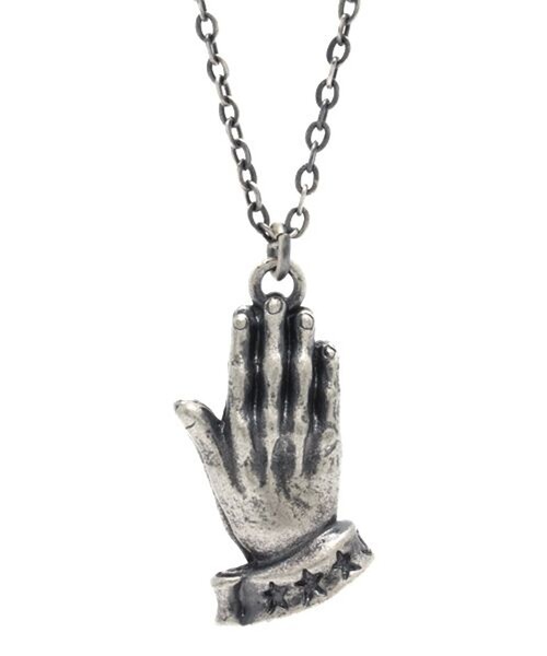 Subciety(サブサエティ)の「METAL NECKLACE-PRAYING HANDS-(ネックレス・メンズ・ブラック/シルバー/アンティークシルバー/ゴールド/アンティークゴールド・FREE)」の14枚目の写真