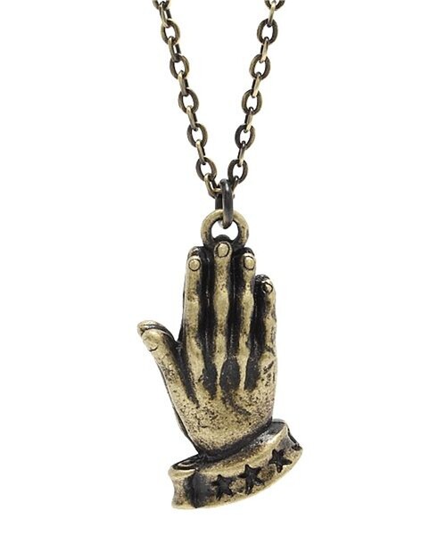 Subciety(サブサエティ)の「METAL NECKLACE-PRAYING HANDS-(ネックレス・メンズ・ブラック/シルバー/アンティークシルバー/ゴールド/アンティークゴールド・FREE)」の15枚目の写真