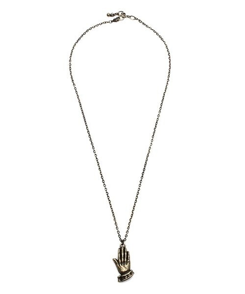 Subciety(サブサエティ)の「METAL NECKLACE-PRAYING HANDS-(ネックレス・メンズ・ブラック/シルバー/アンティークシルバー/ゴールド/アンティークゴールド・FREE)」の16枚目の写真