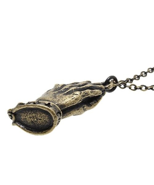 Subciety(サブサエティ)の「METAL NECKLACE-PRAYING HANDS-(ネックレス・メンズ・ブラック/シルバー/アンティークシルバー/ゴールド/アンティークゴールド・FREE)」の17枚目の写真
