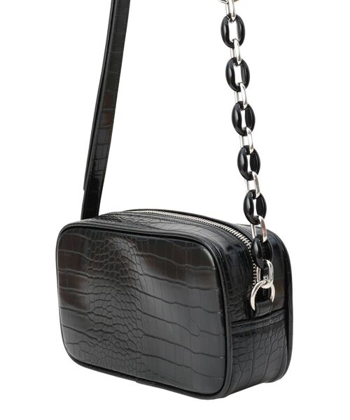 MURUA（ムルーア）の「クロコチェーンスクエアバッグ（ショルダーバッグ・レディース・ブラック/アイボリー・FREE）」の10枚目の写真