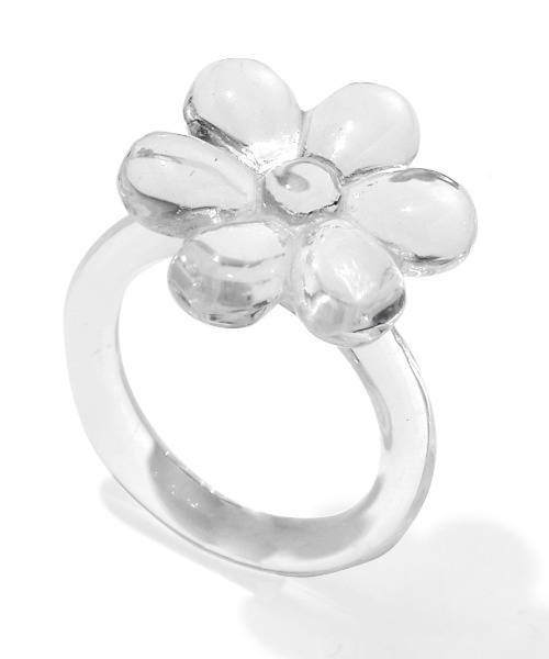 SPINNS（スピンズ）の「フラワーデザインクリアリング（リング）」 - WEAR