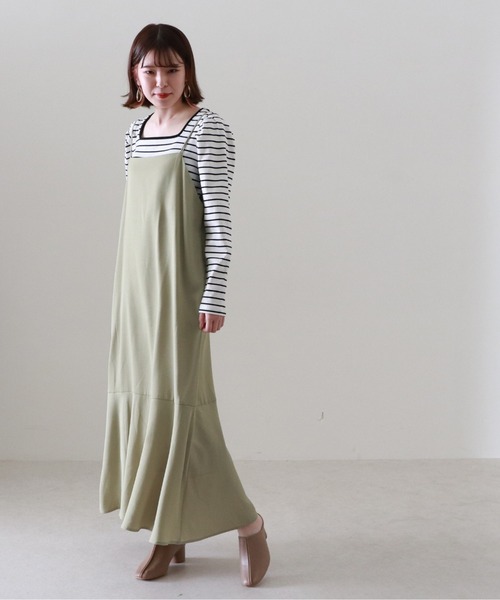 Cheek(チーク)の「2WAYキャミワンピース(ワンピース・レディース・アイボリー/グリーン系その他/ネイビー・MEDIUM)」の18枚目の写真