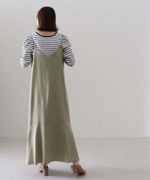 Cheek(チーク)の「2WAYキャミワンピース(ワンピース・レディース・アイボリー/グリーン系その他/ネイビー・MEDIUM)」の15枚目の写真