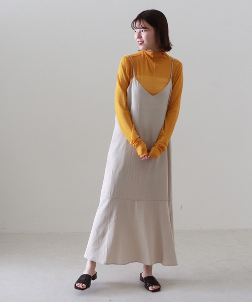 Cheek(チーク)の「2WAYキャミワンピース(ワンピース・レディース・アイボリー/グリーン系その他/ネイビー・MEDIUM)」の13枚目の写真