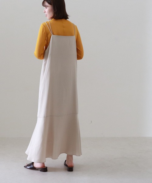 Cheek(チーク)の「2WAYキャミワンピース(ワンピース・レディース・アイボリー/グリーン系その他/ネイビー・MEDIUM)」の5枚目の写真
