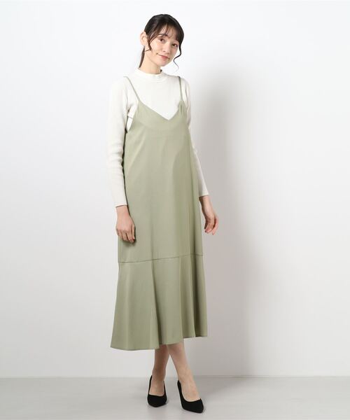Cheek(チーク)の「2WAYキャミワンピース(ワンピース・レディース・アイボリー/グリーン系その他/ネイビー・MEDIUM)」の17枚目の写真