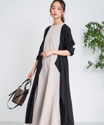 Andemiu | カシュクールフウガウンコート936768(ノーカラーコート)