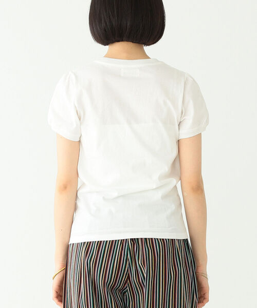 BEAMS BOY（ビームスボーイ）の「BEAMS BOY / パフスリーブ クルー ショートスリーブ（Tシャツ/カットソー・レディース・ブラック/オフホワイト・ONE SIZE）」の15枚目の写真