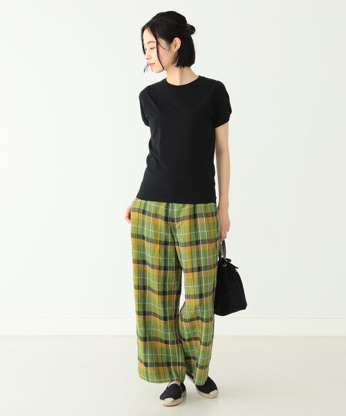 BEAMS BOY（ビームスボーイ）の「BEAMS BOY / パフスリーブ クルー ショートスリーブ（Tシャツ/カットソー・レディース・ブラック/オフホワイト・ONE SIZE）」の17枚目の写真