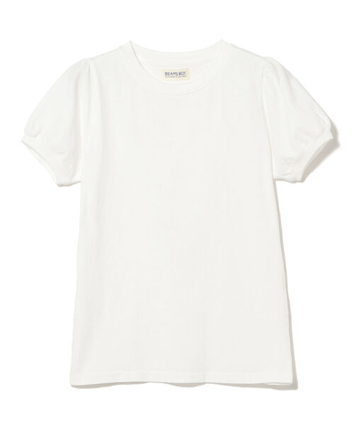 BEAMS BOY（ビームスボーイ）の「BEAMS BOY / パフスリーブ クルー ショートスリーブ（Tシャツ/カットソー・レディース・ブラック/オフホワイト・ONE SIZE）」の18枚目の写真