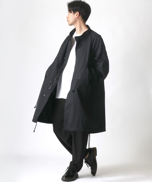 m-65モチーフ　モッズコート　ミリタリー vintage like military mods coat M-65 / black（ビンテージ