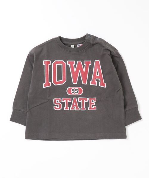 Life Support Products（ライフサポートプロダクツ）の「【コットンUSA】プリントロンT（80～160cm）（Tシャツ/カットソー・キッズ・オフホワイト/チャコール/グレー/ブラウン・110/150/80/90/95/100/120/130/140/160）」の11枚目の写真