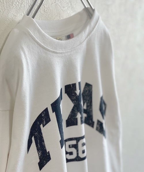 Life Support Products（ライフサポートプロダクツ）の「【コットンUSA】プリントロンT（80～160cm）（Tシャツ/カットソー・キッズ・オフホワイト/チャコール/グレー/ブラウン・110/150/80/90/95/100/120/130/140/160）」の5枚目の写真