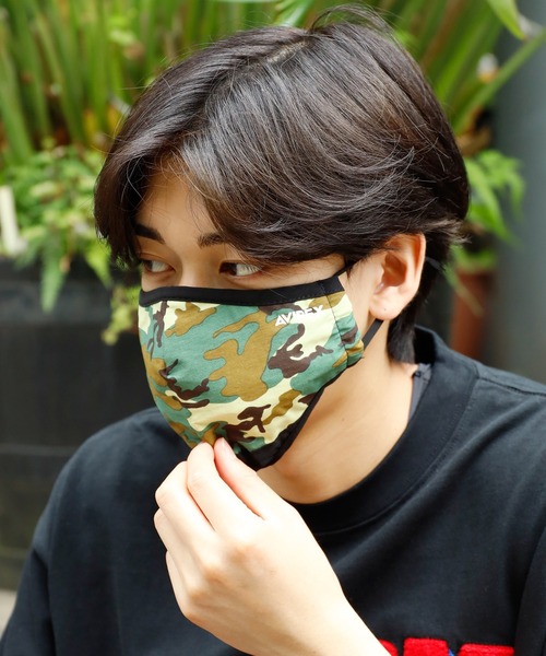 AVIREX（アヴィレックス）の「AVIREX/アビレックス AX CASUAL MASK TIGER CAMO マスク 抗菌加工 洗濯可能  洗って使える（マスク・メンズ・ホワイト/ブラック/ブラック×ホワイト/グリーン系カモフラージュ/ホワイト系その他/ブラック系その他・FREE）」の12枚目の写真