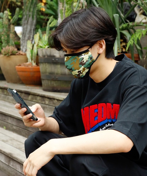 AVIREX（アヴィレックス）の「AVIREX/アビレックス AX CASUAL MASK TIGER CAMO マスク 抗菌加工 洗濯可能  洗って使える（マスク・メンズ・ホワイト/ブラック/ブラック×ホワイト/グリーン系カモフラージュ/ホワイト系その他/ブラック系その他・FREE）」の14枚目の写真