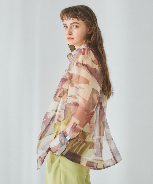 PUBLIC TOKYO(パブリックトウキョウ)の「ネイチャーフィルムシアーブラウス(シャツ/ブラウス・レディース・マルチ・FREE)」の1枚目の写真