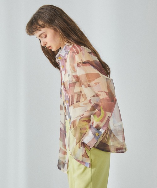 PUBLIC TOKYO(パブリックトウキョウ)の「ネイチャーフィルムシアーブラウス(シャツ/ブラウス・レディース・マルチ・FREE)」の10枚目の写真