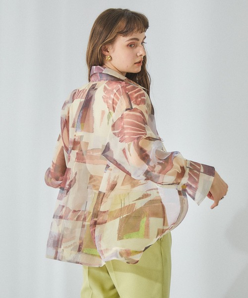 PUBLIC TOKYO(パブリックトウキョウ)の「ネイチャーフィルムシアーブラウス(シャツ/ブラウス・レディース・マルチ・FREE)」の11枚目の写真