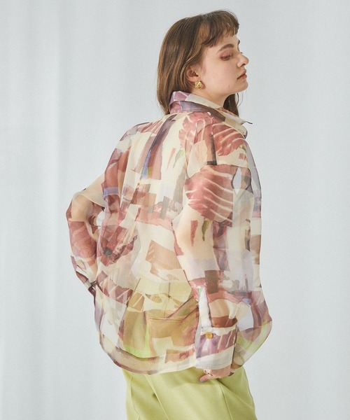 PUBLIC TOKYO(パブリックトウキョウ)の「ネイチャーフィルムシアーブラウス(シャツ/ブラウス・レディース・マルチ・FREE)」の2枚目の写真