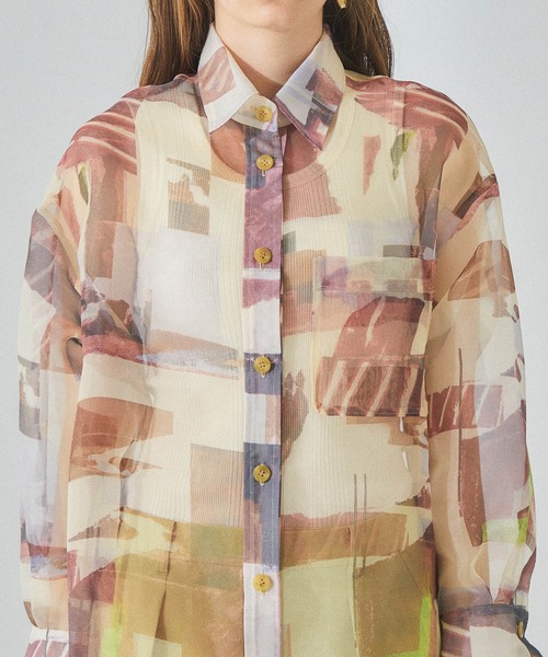 PUBLIC TOKYO(パブリックトウキョウ)の「ネイチャーフィルムシアーブラウス(シャツ/ブラウス・レディース・マルチ・FREE)」の9枚目の写真