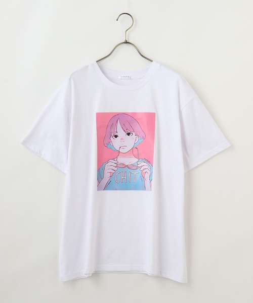 tシャツ スイーツスプリングバニープリントカットソー レディース PINK HOUSE tシャツ スイーツスプリングバニープリント