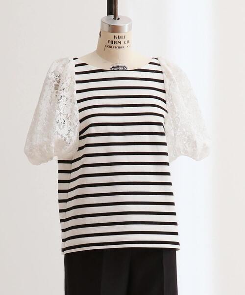 Tiara（ティアラ）の「20thバックチャーミングボーダートップス（Tシャツ/カットソー・レディース・ホワイト/ブラック・FREE）」の10枚目の写真