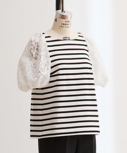 Tiara（ティアラ）の「20thバックチャーミングボーダートップス（Tシャツ/カットソー・レディース・ホワイト/ブラック・FREE）」の7枚目の写真