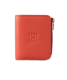 極美品❣️ HIROFU ヒロフ レザー二つ折り財布 ウォレットレディースオレンジ HIROFU 財布 「センプレ」二つ折り財布 レザー ウォレット 本革