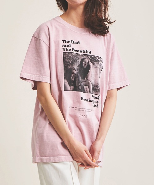 The Virgnia（ザ ヴァージニア）の「【GOOD ROCK SPEED】Roberta Bayley　ＴシャツⅡ（Tシャツ/カットソー・レディース・ピンク・FREE）」の2枚目の写真