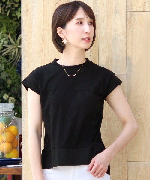 ElegChic(エレグシック)の「フレア カットソー(Tシャツ/カットソー・レディース・グレイッシュベージュ/オフホワイト/ブラック・M/XL)」の13枚目の写真