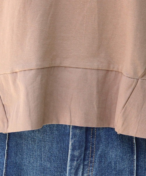 ElegChic(エレグシック)の「フレア カットソー(Tシャツ/カットソー・レディース・グレイッシュベージュ/オフホワイト/ブラック・M/XL)」の6枚目の写真