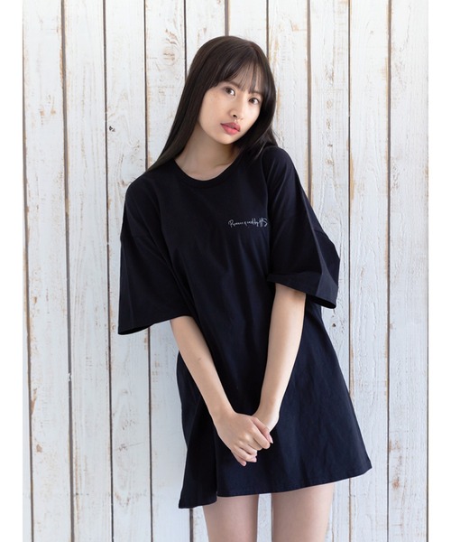 Honey Salon（ハニーサロン）の「CBHS×pivoine.e クロスフォトT（Tシャツ/カットソー・レディース・ホワイト/ブラック・FREE）」の14枚目の写真