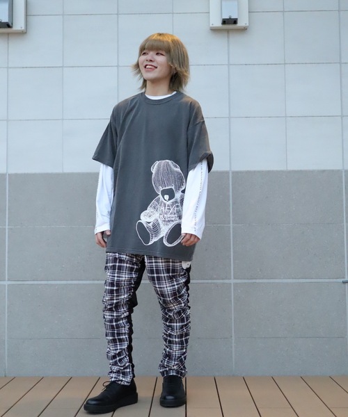 rovtski(ロフトスキー)の「【セットアップ対応】ROVTSKI SHARE ROOMKUSHU PT for ROOM/シェアルーム クシュパンツ フォールーム(その他パンツ・メンズ・ホワイト×レッド/ブラック/ネイビー/ブラック系その他/インディゴブルー・FREE)」の10枚目の写真