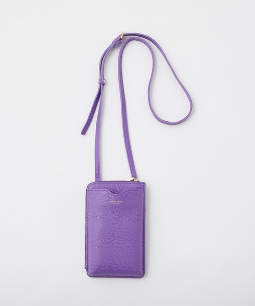 VIOLAd'ORO（ヴィオラドーロ）の「神山まりあさん着用アイテム/VIOLAd'ORO　レザースマホポシェット（ショルダーバッグ・レディース・オフホワイト/グリーン/パープル/オレンジ・FREE）」の20枚目の写真