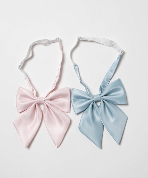 WEGO（ウィゴー）の「WEGO/パステルスクールリボン（ネクタイ・レディース・ライトピンク/サックスブルー・FREE）」の6枚目の写真