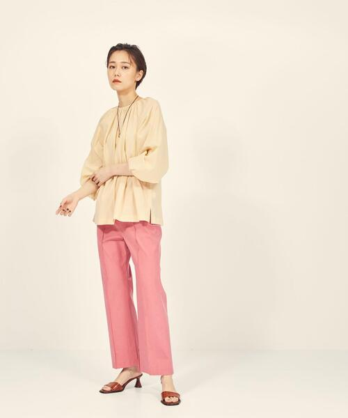 BRACTMENT(ブラクトメント)の「『BRACTMENT(ブラクトメント)』 BM STRC/LI フレアカラー パンツ(その他パンツ・レディース・ピンク/ライム/オレンジ・38/36)」の12枚目の写真