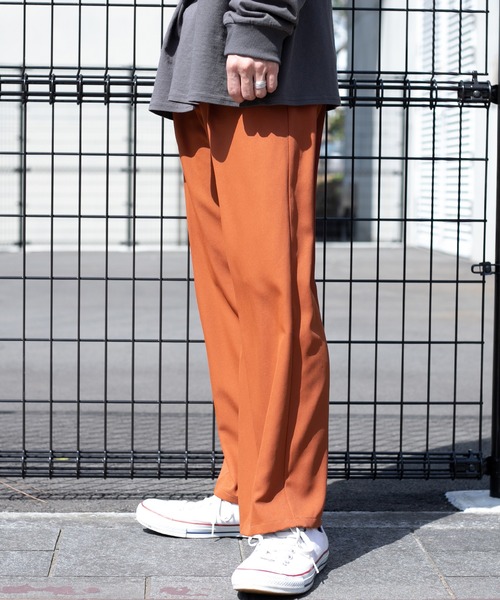 セール】タックワイドストレートパンツ(メンズ/リンクアイテム