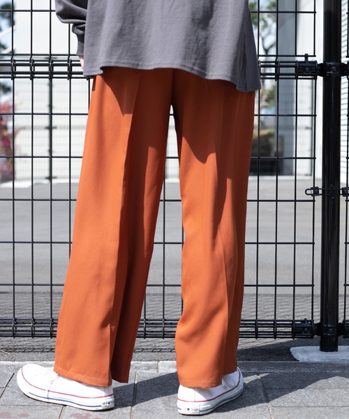 PT01 オレンジ ストレートレッグパンツ メンズ 52サイズ セール】 コットンツイル ストレートパンツ （その他パンツ