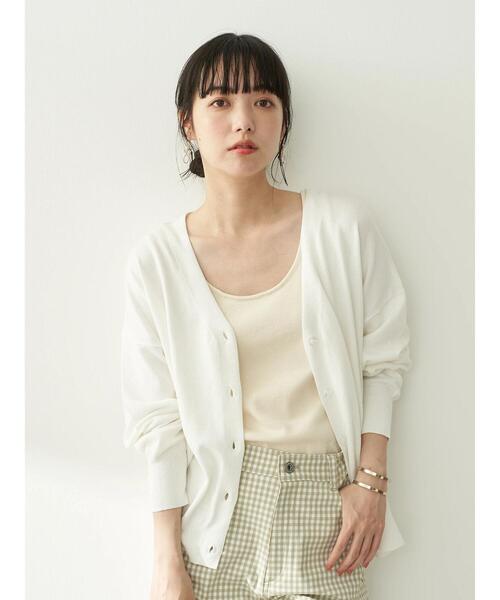 earth music&ecology（アースミュージックアンドエコロジー）の「2wayクルーネックニットタンクトップ ＊（タンクトップ・レディース・アイボリー/モカ/ピンクベージュ・M/L/S）」の11枚目の写真