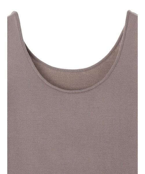 earth music&ecology（アースミュージックアンドエコロジー）の「2wayクルーネックニットタンクトップ ＊（タンクトップ・レディース・アイボリー/モカ/ピンクベージュ・M/L/S）」の17枚目の写真